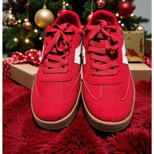 Shoes Sneakers Red & White London Rag Size 9 Zoomer